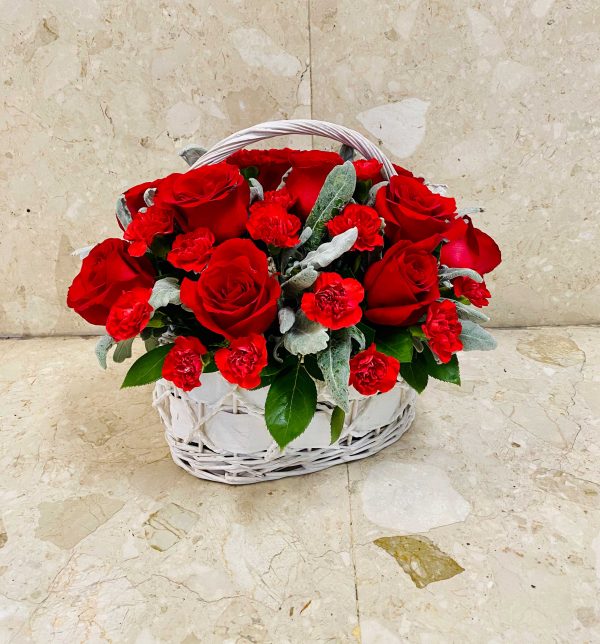 Red Desire Flower Basket